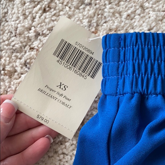 Blue Boston Proper Soft Pant Joggers cobalt blue XS - Picture 4 of 8